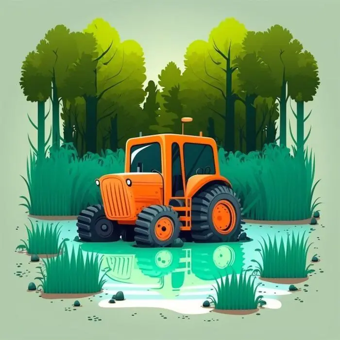 Poveste de culcare pentru copii - Despre tractorașul încăpățânat și neascultător