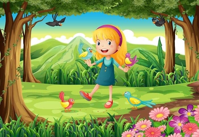 Povestioară pentru copii - Lidia și aventurile ei în pădure