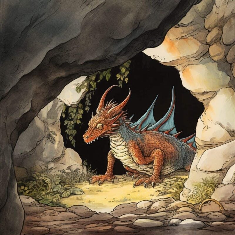 Povestioară pentru copii - Lena și dragonul Fulgerătorul