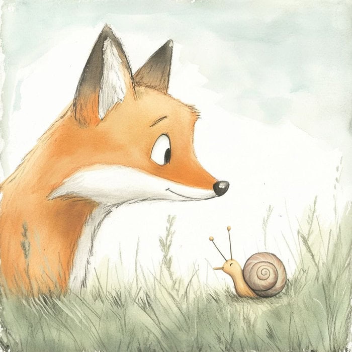 Poveste de seară - Vulpea și melcul
