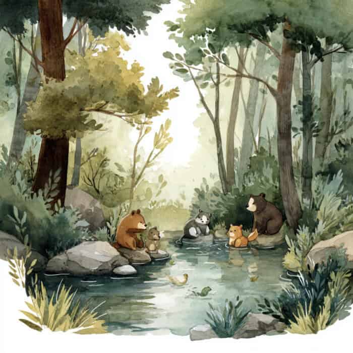 Povestioară de culcare - Cum s au descurcat animăluțele cu incendiul