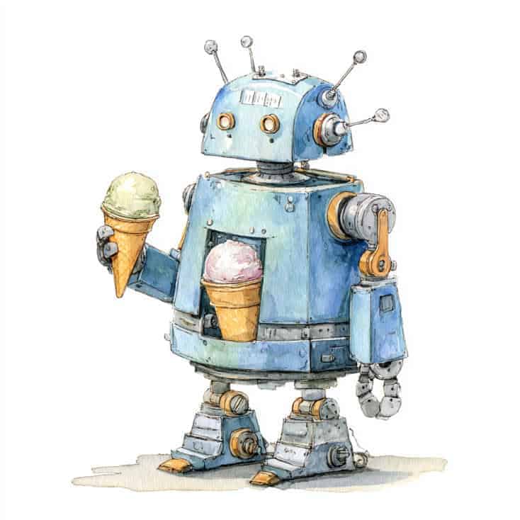 Poveste de seară - Robotoțelul pentru făcut înghețată